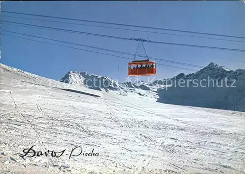 Seilbahn Pischa Flueela Weisshorn  Flueela Schwarzhorn  Kat. Bahnen