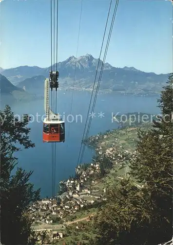 Seilbahn Weggis Rigi Kaltbad Vierwaldstaettersee Pilatus Kat. Bahnen