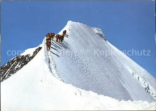 Bergsteigen Klettern Hauptgipfel Piz Palue / Sport /
