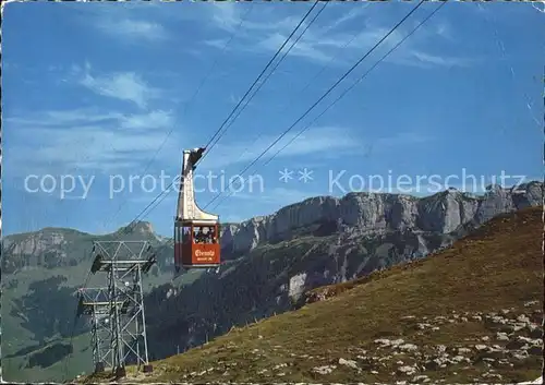 Seilbahn Wasserauen Ebenalp Kamor Hoher Kasten Alpsiegel Kat. Bahnen