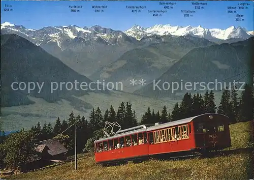 Zahnradbahn Vitznau Rigi Bahn Berner Alpen  Kat. Bergbahn