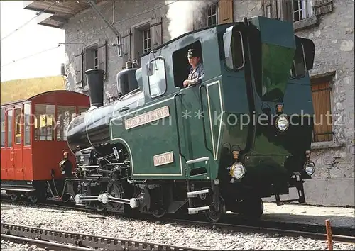 Lokomotive Chemin de fes des Rochers de Naye Kat. Eisenbahn