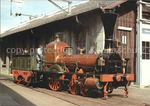 Lokomotive Limmat Spanisch Broetli Bahn 1847 Kat. Eisenbahn