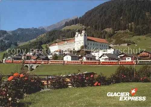 Eisenbahn Glacier Express Disentis Kat. Eisenbahn