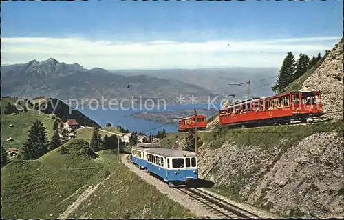 Zahnradbahn Vitznau  und Arth Rigi Bahn Rigi Staffel Pilatus Vierwaldstaettersee Kat. Bergbahn