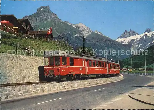 Eisenbahn Luzern Stans Engelberg Bahn Hahnen  Kat. Eisenbahn