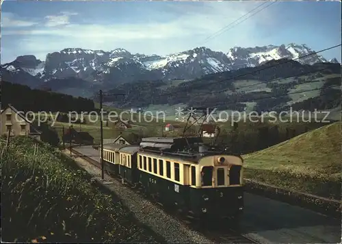 Eisenbahn St. Gallen Gais Appenzell Altstaetten Bahn SGA Ebenalp Schaefler Kat. Eisenbahn