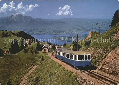 Zahnradbahn Arth Rigi Bahn Rigi Kulm Vierwaldstaettersee Pilatus Kat. Bergbahn