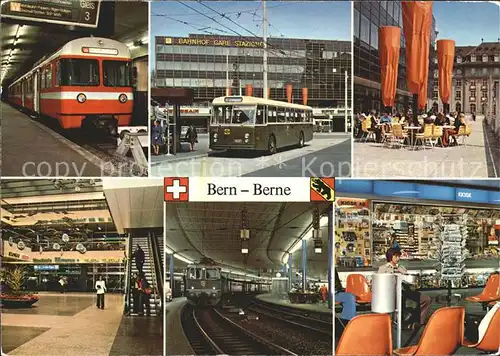 Eisenbahn Bern Bahnhof Autobus  Kat. Eisenbahn