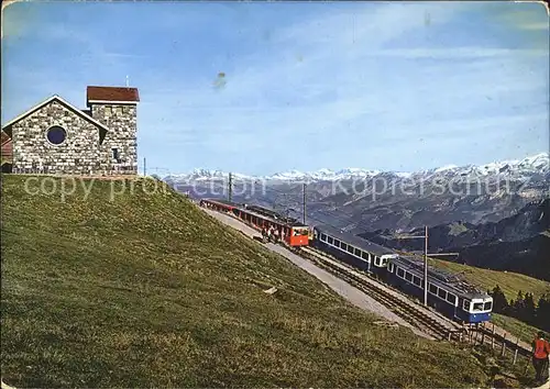 Zahnradbahn Rigi Kulm Bergkapelle Arth  und Vitznau Rigi Bahn Kat. Bergbahn