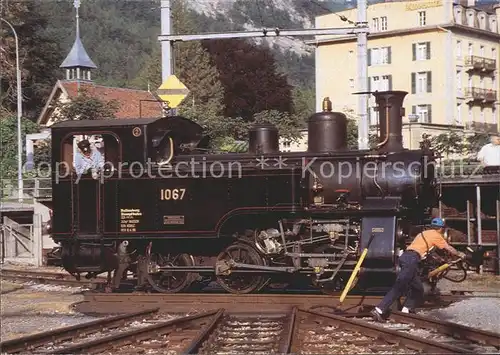 Lokomotive HG 3 3 1067 ex Bruenig Drehscheibe Giswil Ballenberg Dampfbahn Kat. Eisenbahn