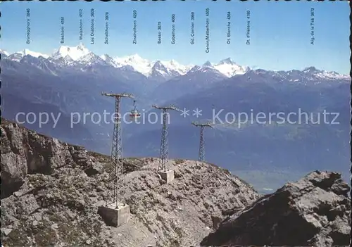 Seilbahn Violettes Montana Crans Wallis Kat. Bahnen