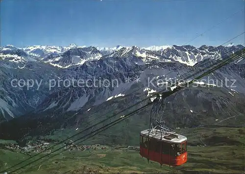 Seilbahn Arosa Weisshorn Berninagruppe  Kat. Bahnen