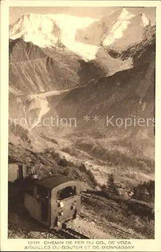 Bergbahn Chemin de Fer du Col de Voza Aiguilles du Gouter et de Bionnassay Collection Les Deux Savoies Kat. Bergbahn