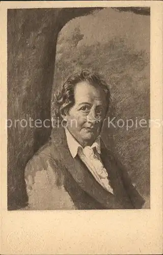 Goethe Johann Wolfgang von Kuenstlerkarte Julie von Egloffstein  Kat. Dichter