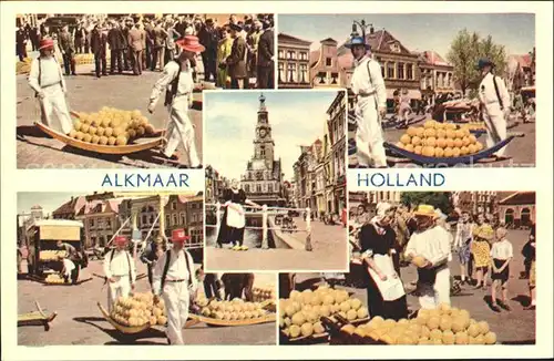 Kaeserei Kaese Alkmaar Holland Kaesemarkt Kaeseverkaeufer Kat. Landwirtschaft