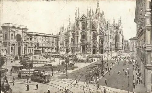Strassenbahn Milano Piazza del Duomo Kat. Strassenbahn