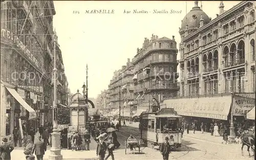 Strassenbahn Marseille Rue Noailles Kat. Strassenbahn