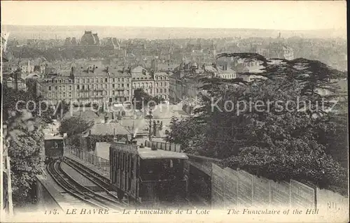 Zahnradbahn Funiculaire de la Cote Le Havre  Kat. Bergbahn