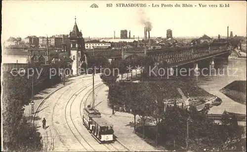 Strassenbahn Strasbourg Ponts du Rhin Kehl  Kat. Strassenbahn