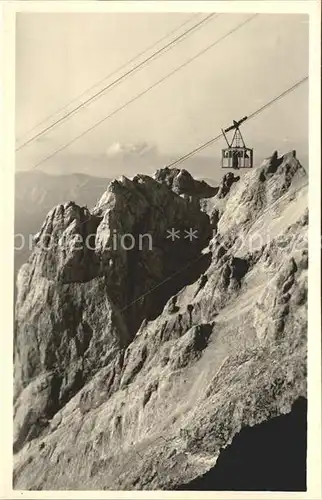 Zugspitzbahn Seilbahn Ehrwald Tirol Kat. Eisenbahn