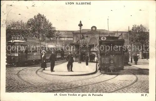 Strassenbahn Lyon Cours Verdun Gare de Perrache  Kat. Strassenbahn