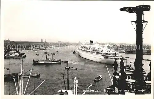 Dampfer Oceanliner M.S. Oranje Amsterdam  Kat. Schiffe