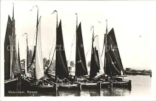 Segelboote Volendam Haven  Kat. Schiffe
