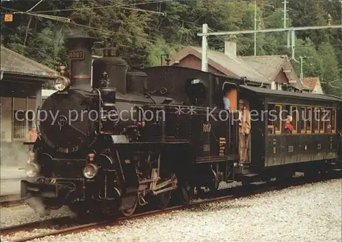 Lokomotive Dampflok HG 3 3 1067 Ballenberg Dampfbahn Kat. Eisenbahn