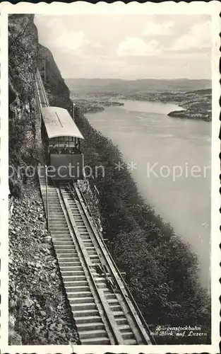 Zahnradbahn Buergenstockbahn  Kat. Bergbahn