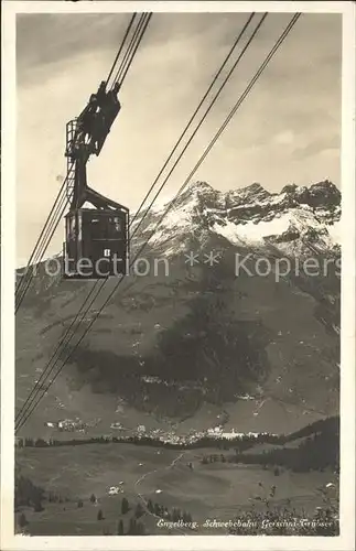 Seilbahn Gerschni Truebsee Engelberg Kat. Bahnen