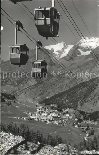 Seilbahn Langefluh Saas Fee Fletschhorn Laquinhorn Kat. Bahnen