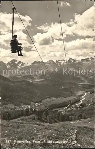 Sessellift Alp Languard Pontresina Kat. Bahnen