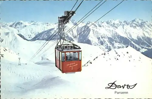 Seilbahn Weissfluhjoch Parsennhuette Rhaetikonkette Davos Kat. Bahnen