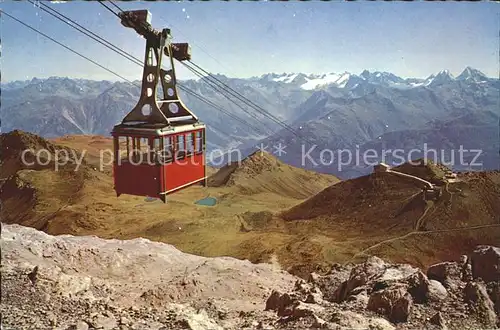 Seilbahn Weissfluhgipfel Davos Parsenn  Kat. Bahnen