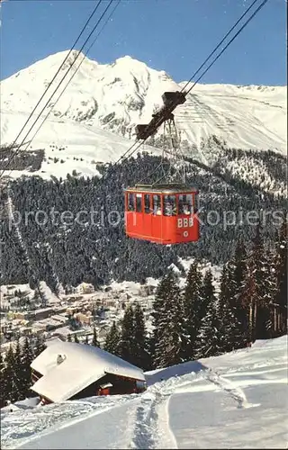 Seilbahn Braemabueel Jakobshorn Davos Strela Schiahoerner  Kat. Bahnen