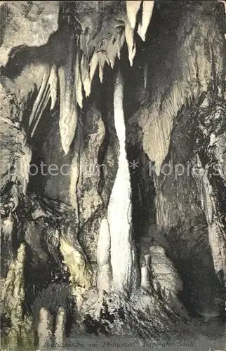 Hoehlen Caves Grottes Beatushoehlen Thunersee Imperator Saeule Kat. Berge