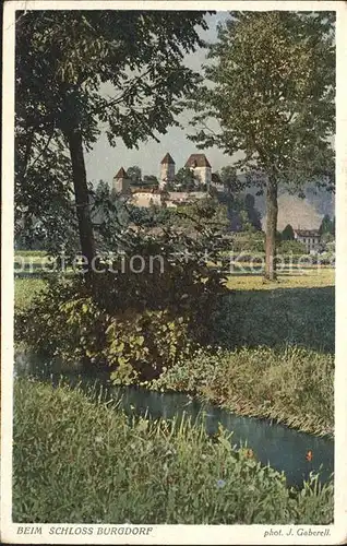 Foto Gaberell J. Nr. 4278 Schloss Burgdorf  Kat. Fotografie