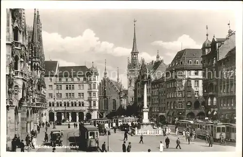 Strassenbahn Muenchen Marienplatz Kat. Strassenbahn