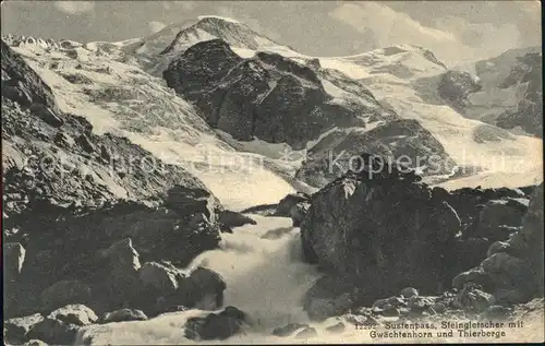 Gletscher Sustenpass Steingletscher Gwaechtenhorn Thierberge Kat. Berge