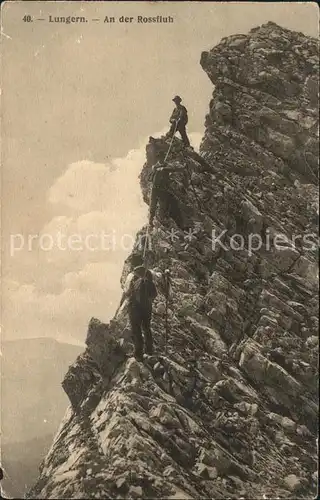 Bergsteigen Klettern Lungern Rossfluh  Kat. Bergsteigen