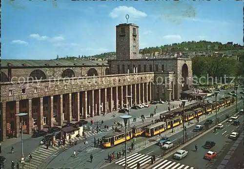 Strassenbahn Stuttgart Hauptbahnhof  Kat. Strassenbahn