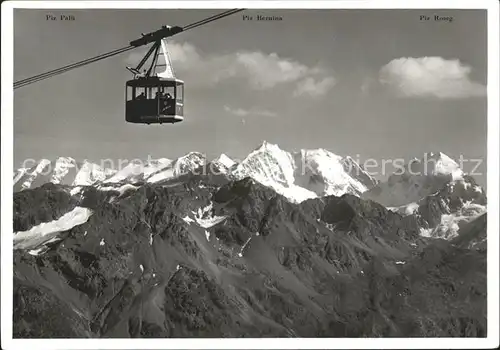 Seilbahn Corviglia Piz Nair St. Moritz Bernina Gruppe Kat. Bahnen