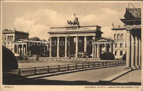 Brandenburgertor Berlin Pariser Platz  Kat. Gebude und Architektur