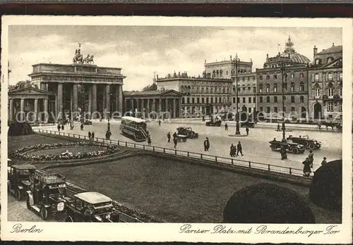 Brandenburgertor Berlin Pariser Platz  Kat. Gebude und Architektur