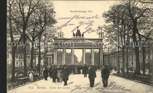 Brandenburgertor Berlin Unter den Linden  Kat. Gebude und Architektur