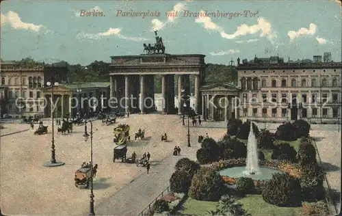 Brandenburgertor Berlin Pariserplatz  Kat. Gebude und Architektur