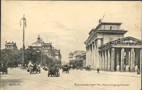 Brandenburgertor Berlin Reichstagsgebaeude Kat. Gebude und Architektur