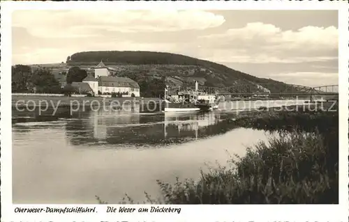 Dampfer Seitenrad Bueckeberg Weser  Kat. Schiffe