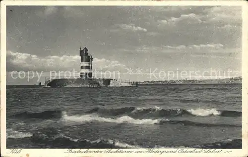 Leuchtturm Lighthouse Friedrichsorter Kiel  Kat. Gebaeude